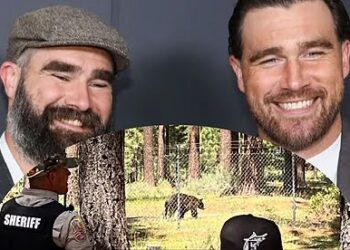 A Bear Scares Jason and Travis Kelce During a Golf Tournament, But It Doesn’t Make Them Lose Focus