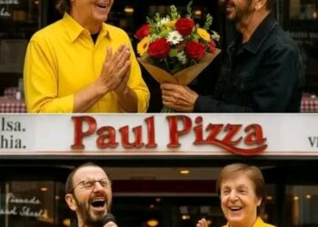 Ringo Starr brought the house down (or the crust up?) as he grabbed a mic and sang “Let It Pizza” during the surprise grand opening of Paul McCartney’s brand-new pizza restaurant — stunned guests got more than mozzarella: they witnessed two Beatles, one baking and one belting, in a moment so surreal it felt like time travel with extra toppings — social media went wild: “This isn’t just a pizzeria, it’s a living museum!” — and somewhere, someone whispered, “If John and George were here, they’d be on the garlic bread. Details in comment
