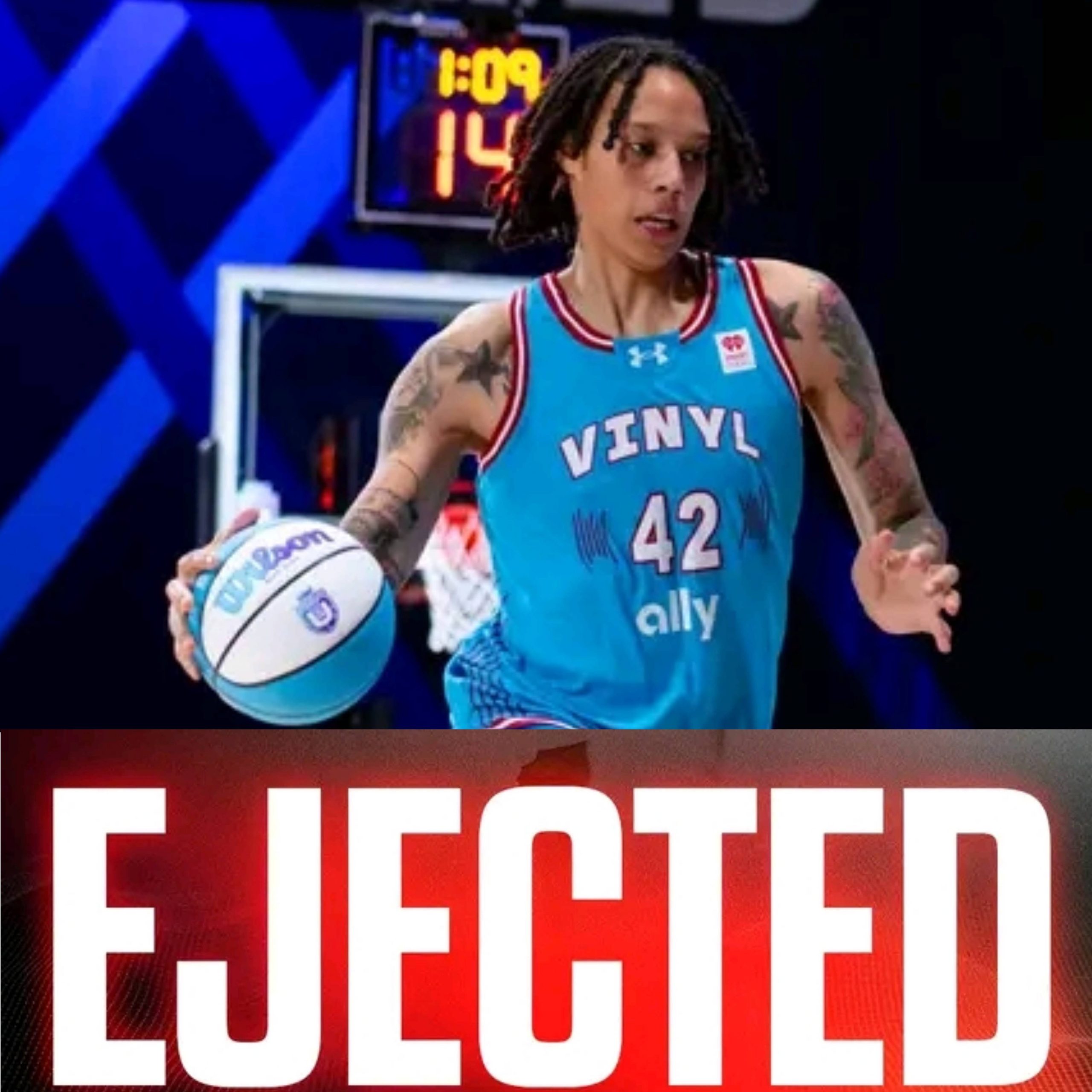 Brittney Griner Ejected in Intense Unrivaled Clash as Vinyl BC Dominates Breeze…