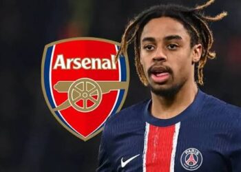 Arsenal Enquire About PSG’s Bradley Barcola as Left Wing Option
